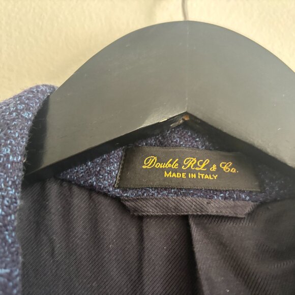 Ralph Lauren RRL Double RL 3-roll-2 Navy Sport Coat/ Blazer in Cotton Wool - 40 - Picture 5 of 13